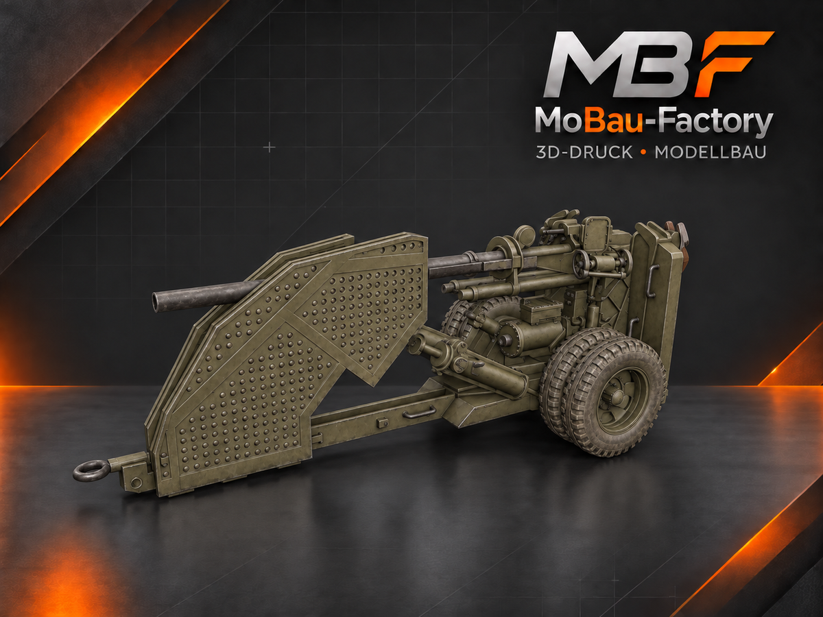 90-mm-Flugabwehrkanone M1/M2 Transport-Modus mit Radaufhängung