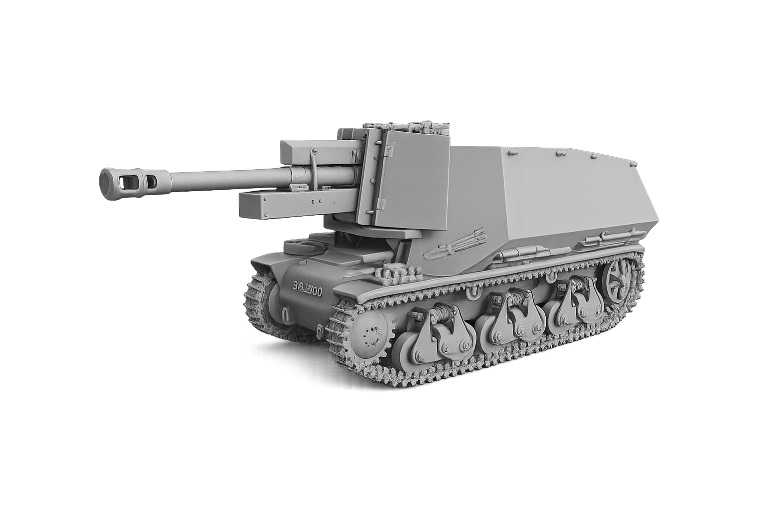 10,5-cm-leFH 18 (Sf.) auf Geschützwagen 39H(f) Französischer Hotchkiss H39 Selbstfahrende Feldhaubitze