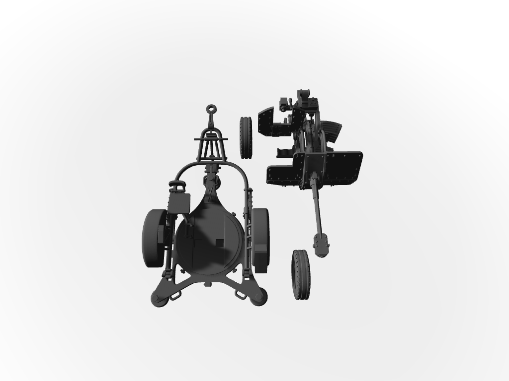 3-cm-Flugabwehrkanone 103/38 Jaboschreck Transport-Modus