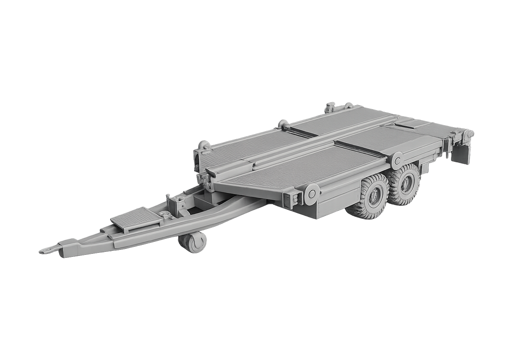 Zweiachsiger Spezialanhänger Transportanhänger für FSB-Abschnitte und Motorboot 3
