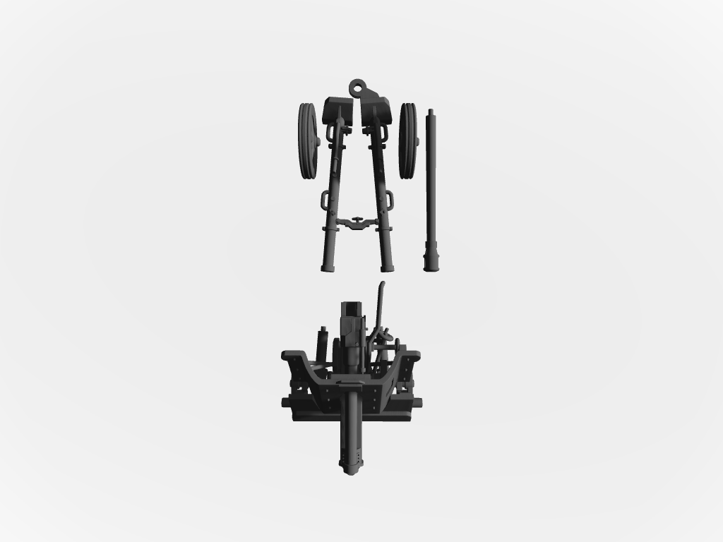 5-cm-Pak 38 Gezogene Panzerabwehrkanone Transport-Modus