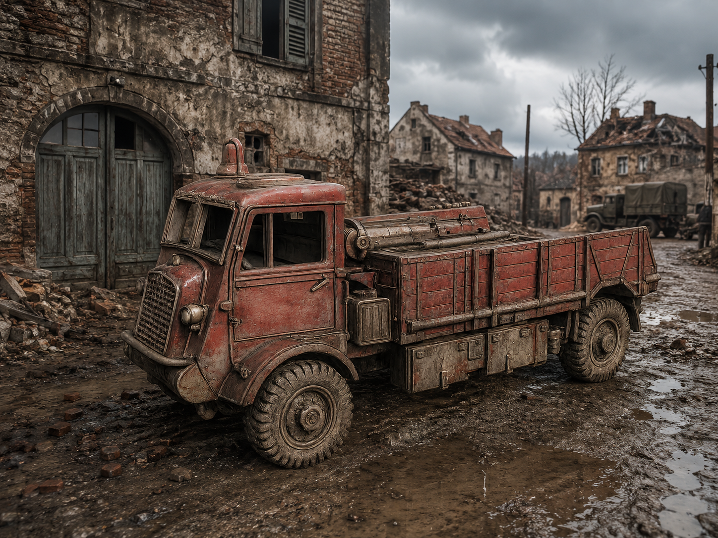 Bedford QL Feuerwehrfahrzeug 3t Pritsche