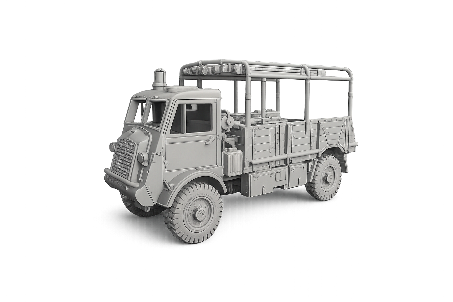Bedford QL Feuerwehrfahrzeug 3t mit Planen-Gestell