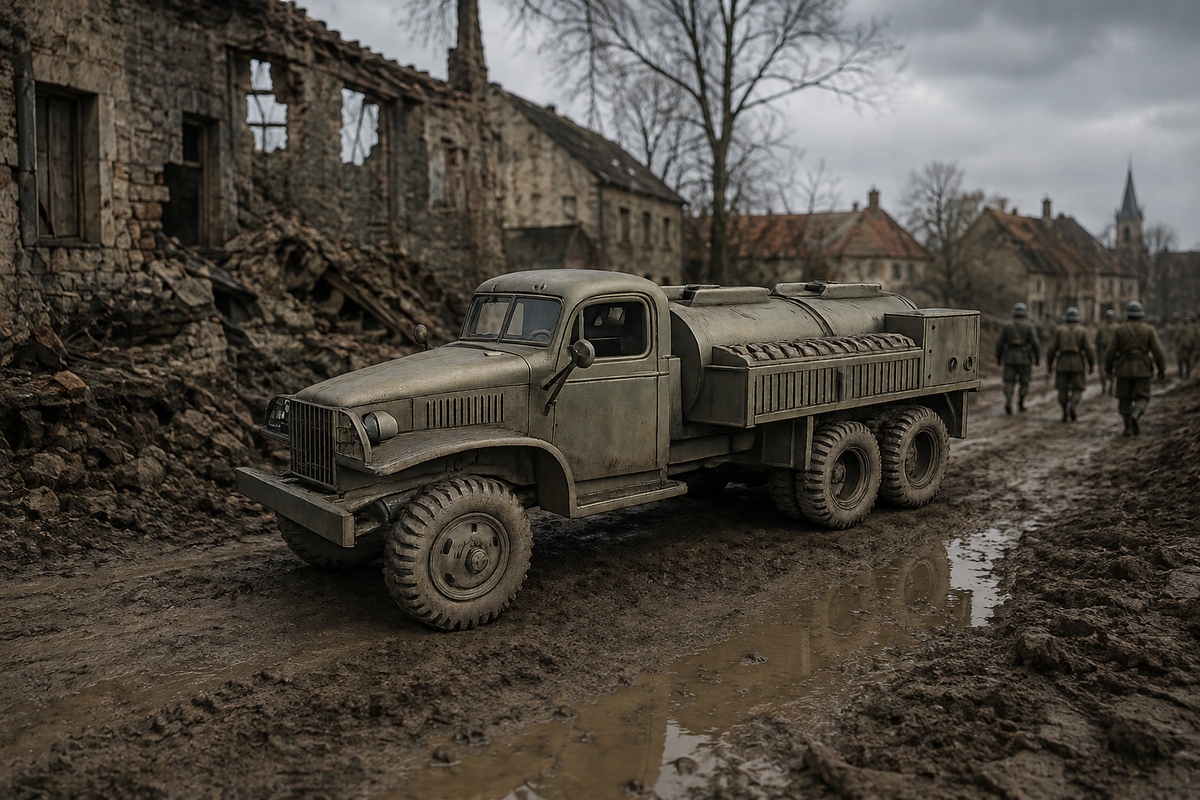 GMC CCKW 353D Militärischer 6×6-Tanklastwagen