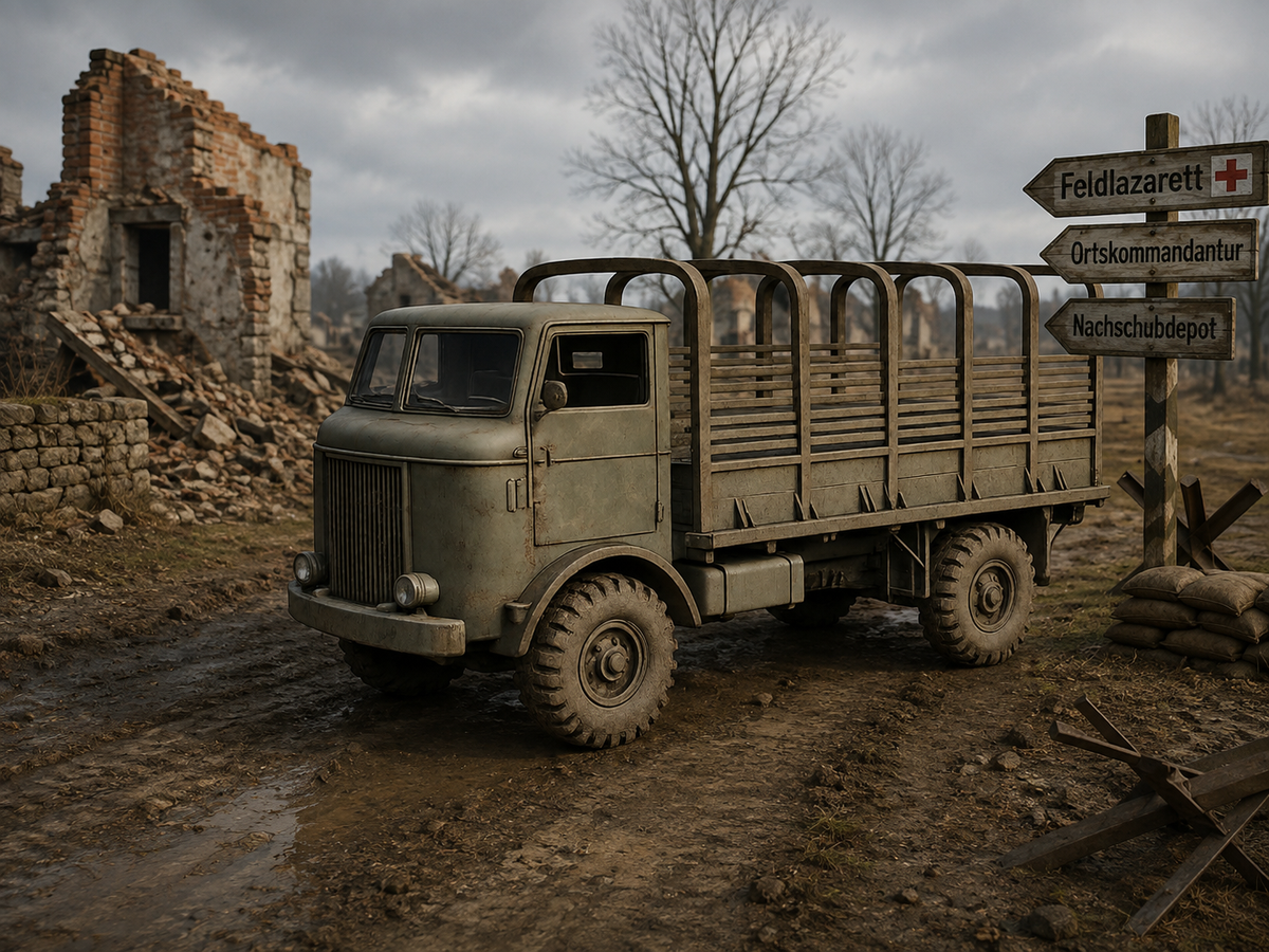 FWD Model SU-COE Schwerer Militärlastwagen und Artillerieschlepper Pritschenwagen mit Planengestell