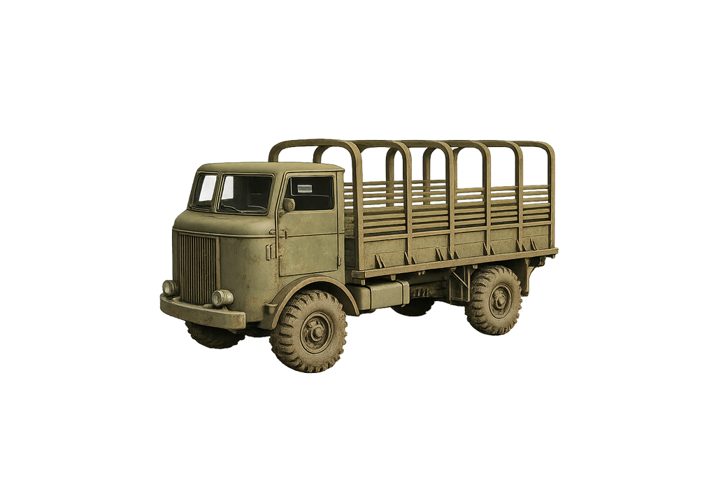 FWD Model SU-COE Schwerer Militärlastwagen und Artillerieschlepper Pritschenwagen mit Planengestell