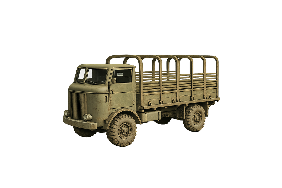 FWD Model SU-COE Schwerer Militärlastwagen und Artillerieschlepper Pritschenwagen mit Planengestell
