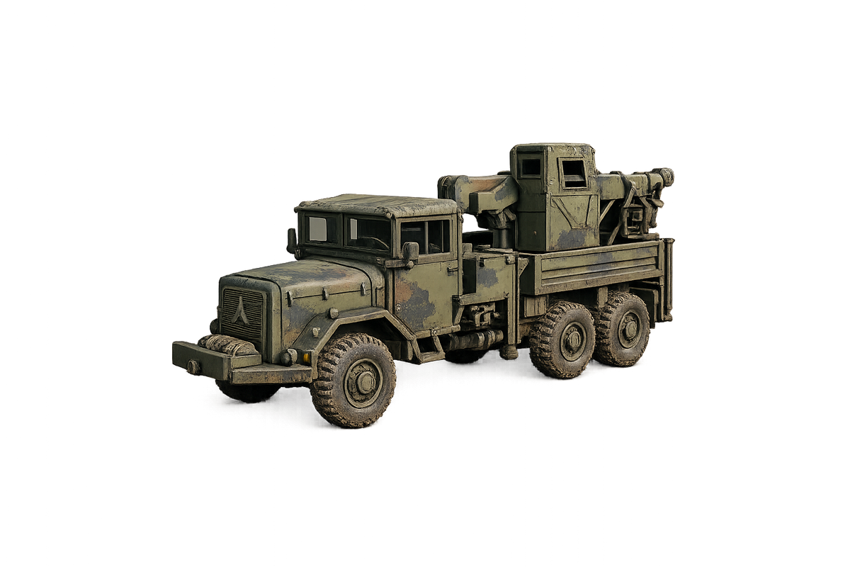 Magirus-Deutz 178 D 15 A Schwerer hochgeländegängiger Kran- und Transportlastkraftwagen