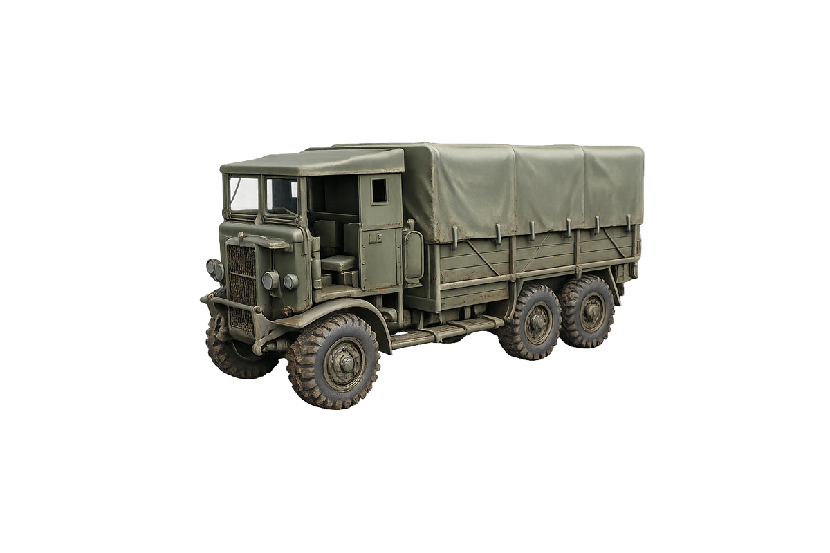 Leyland Retriever Mittelschwerer militärischer Lastkraftwagen mit Planenaufbau