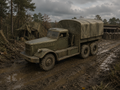 M20 Schwere Panzertransporter- und Ballastzugmaschine mit Panzerscheibe und geschlossener Planenaufbau