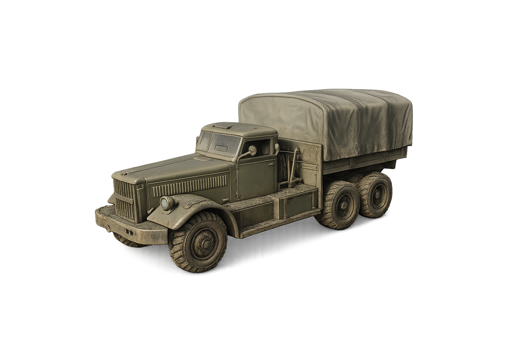 M20 Schwere Panzertransporter- und Ballastzugmaschine mit Panzerscheibe und geschlossener Planenaufbau