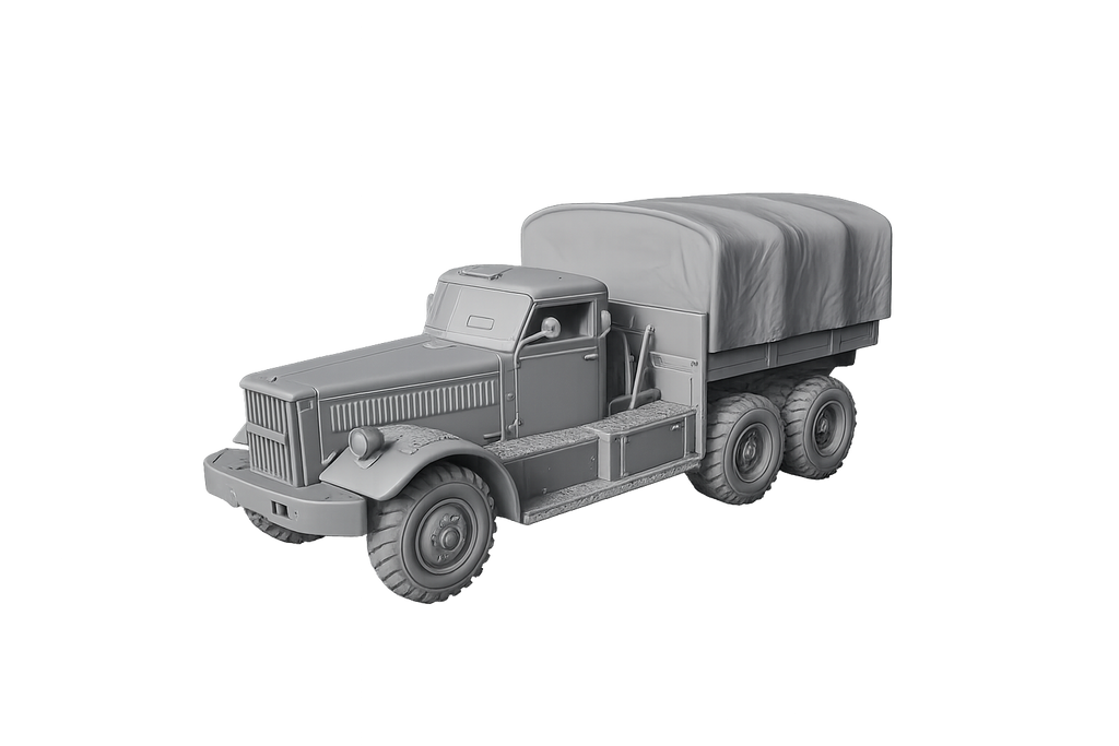 M20 Schwere Panzertransporter- und Ballastzugmaschine mit Panzerscheibe und geschlossener Planenaufbau