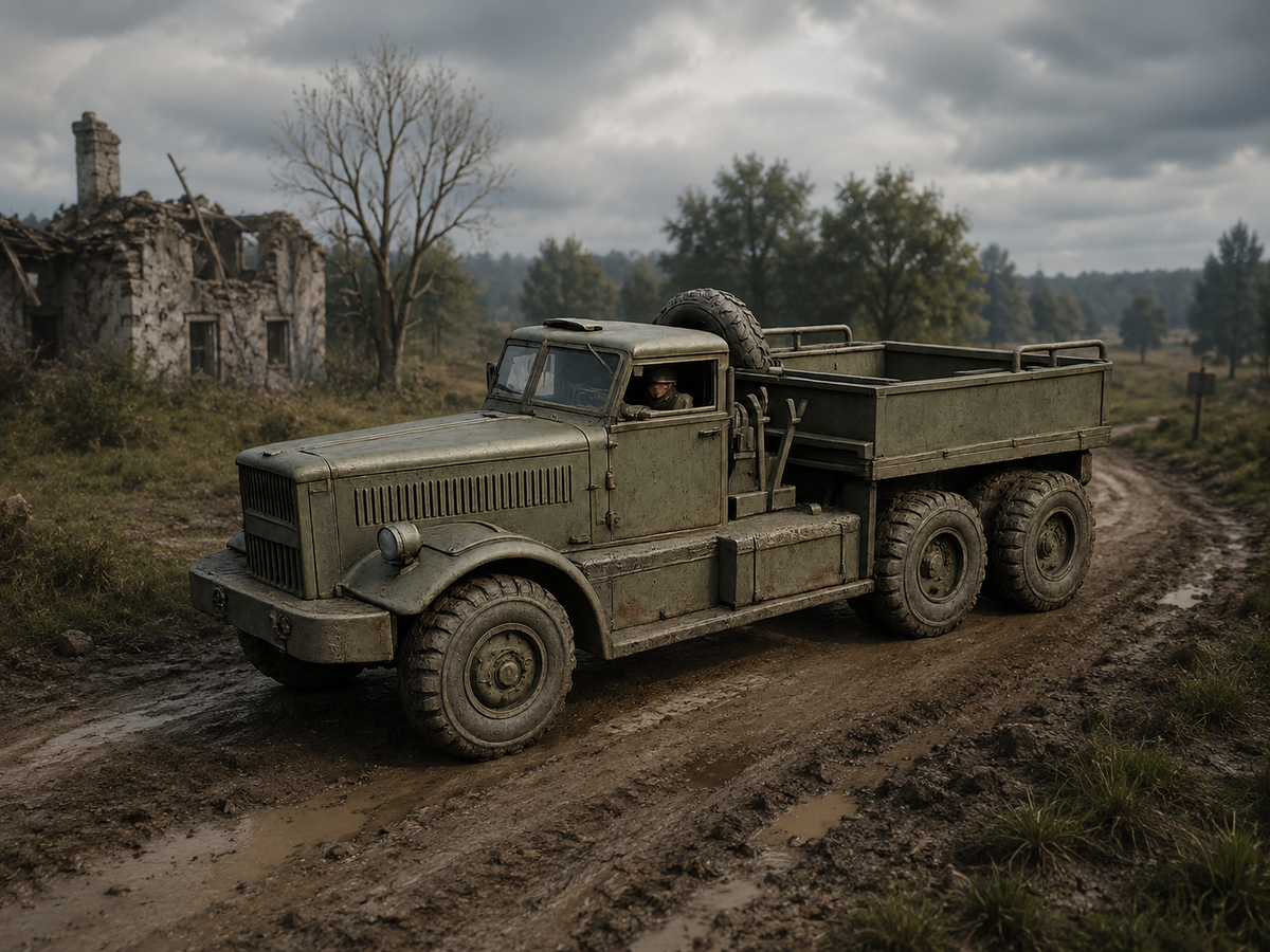 M20 Schwere Panzertransporter- und Ballastzugmaschine mit Panzerscheibe und offene Ballastpritsche