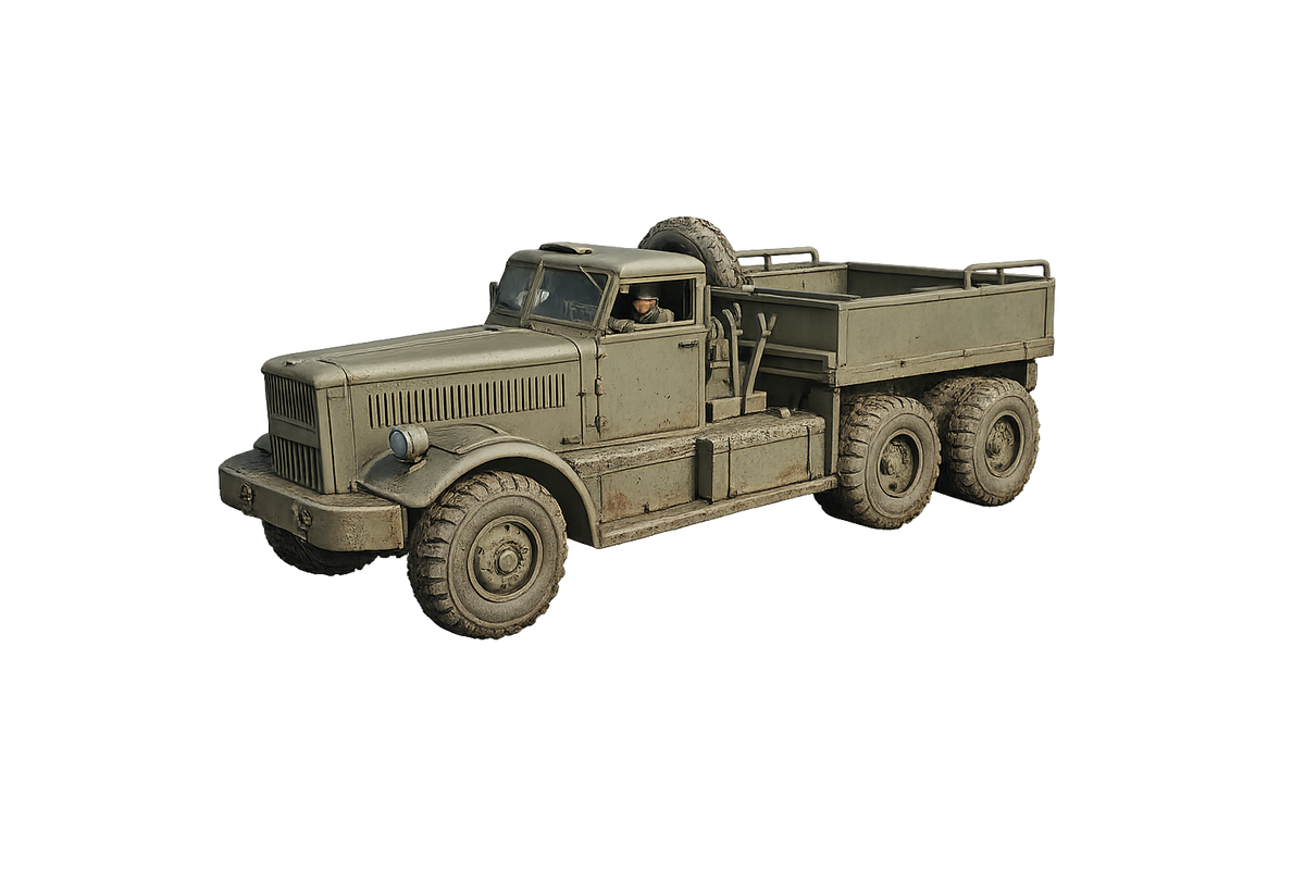 M20 Schwere Panzertransporter- und Ballastzugmaschine mit Panzerscheibe und offene Ballastpritsche
