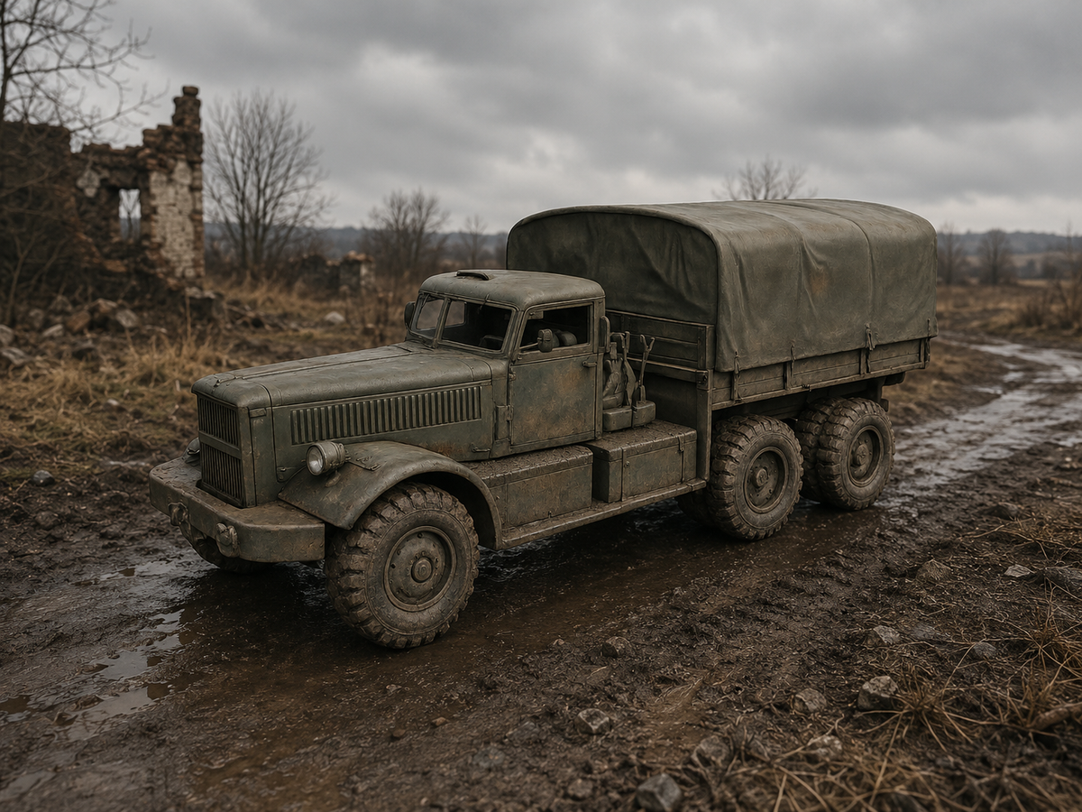 M20 Schwere Panzertransporter- und Ballastzugmaschine mit Planenaufbau