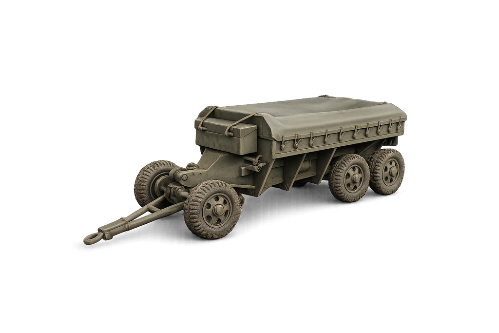 M23 Schwerer vierrädriger Munitionsanhänger Geschlossener Transportzustand
