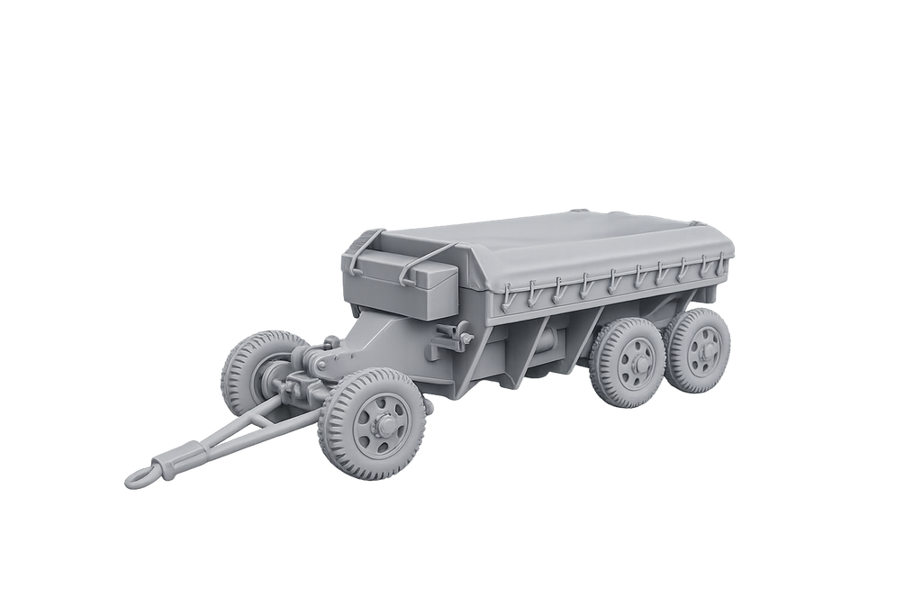 M23 Schwerer vierrädriger Munitionsanhänger Geschlossener Transportzustand