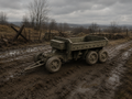 M23 Schwerer vierrädriger Munitionsanhänger Geöffneter Aufbau
