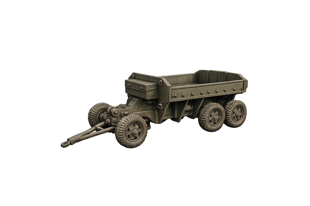 M23 Schwerer vierrädriger Munitionsanhänger Geöffneter Aufbau