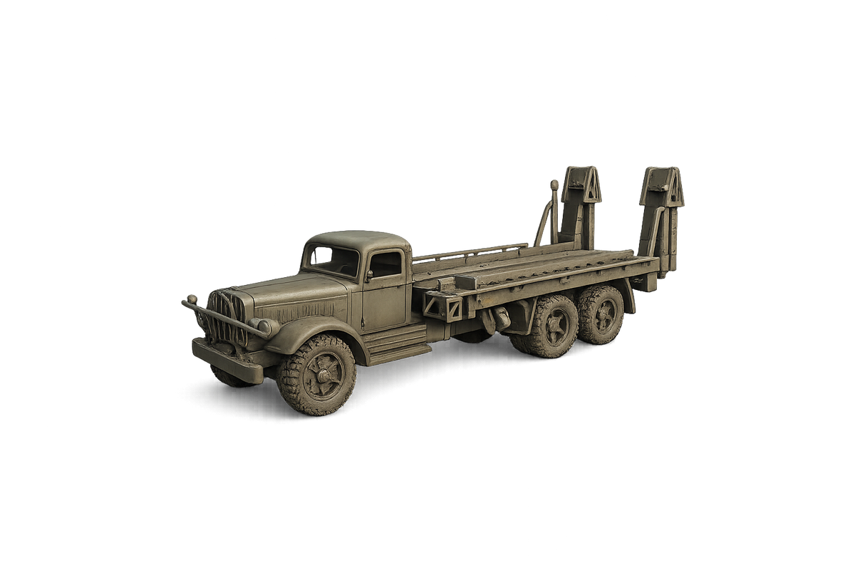 White 920 Schwerer Panzertransporter mit fest aufgebauter Ladeplattform