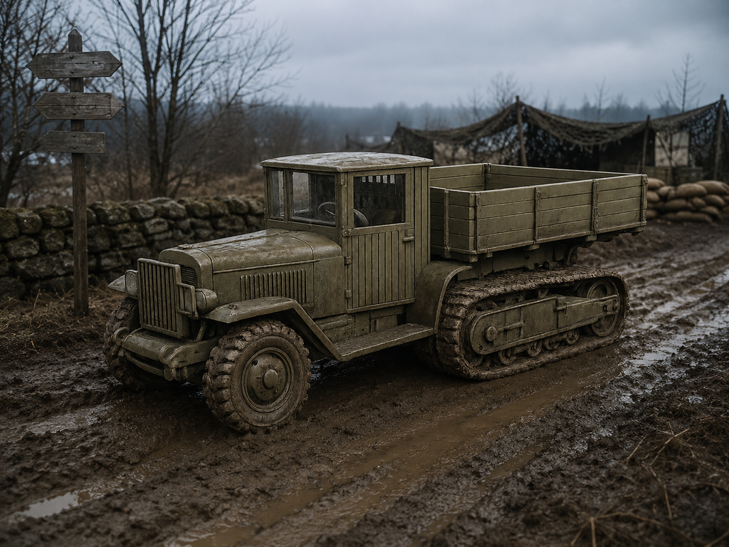 ZIS-42 Halbkettenlastwagen und Artillerieschlepper