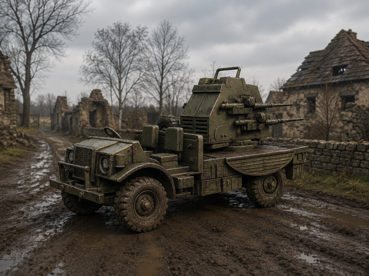 CMP Ford F60L Schwerer geländegängiger Flugabwehrlastwagen Transport-Modus
