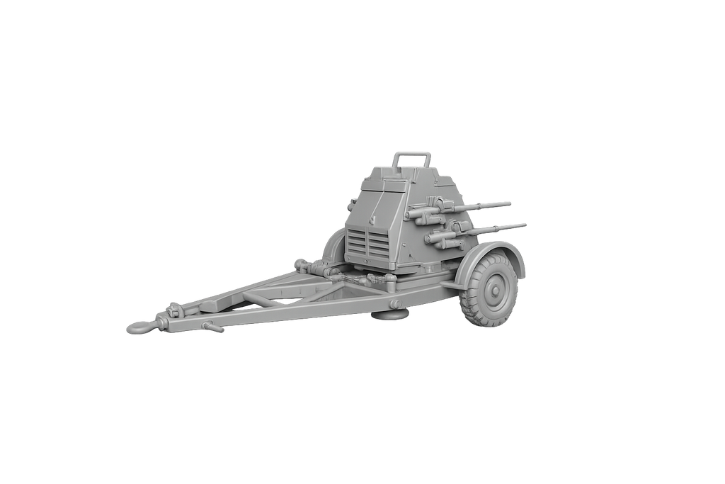 20-mm-Polsten-Flakvierling Leichtes Flugabwehrgeschütz Transport-Modus