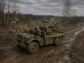 Ford CMP F60L Mobiler Flugabwehrlastwagen mit 20-mm-Polsten-Flakvierling Aktiv-Modus