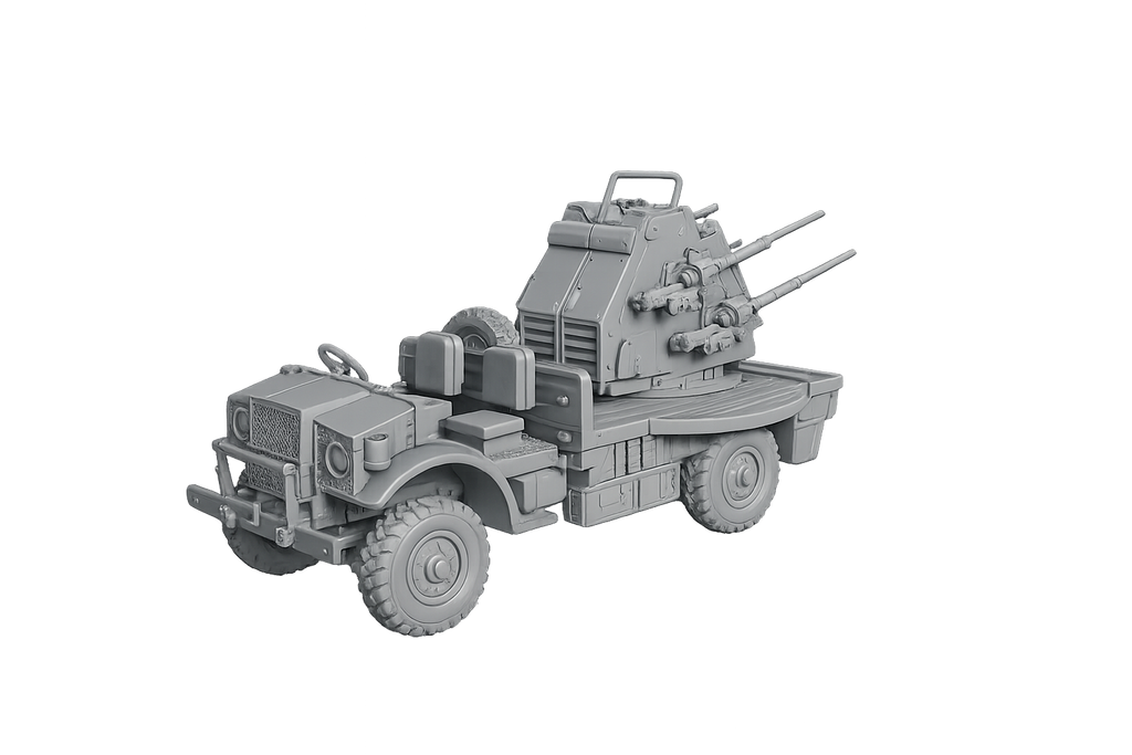 Ford CMP F60L Mobiler Flugabwehrlastwagen mit 20-mm-Polsten-Flakvierling Aktiv-Modus