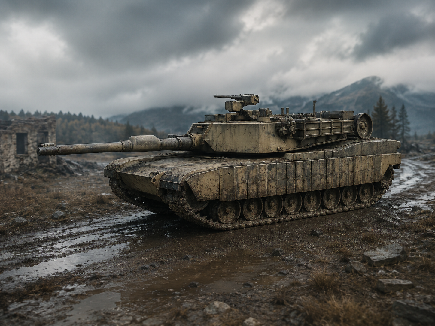 M1A2 Abrams Kampfpanzer TUSK-Elementen