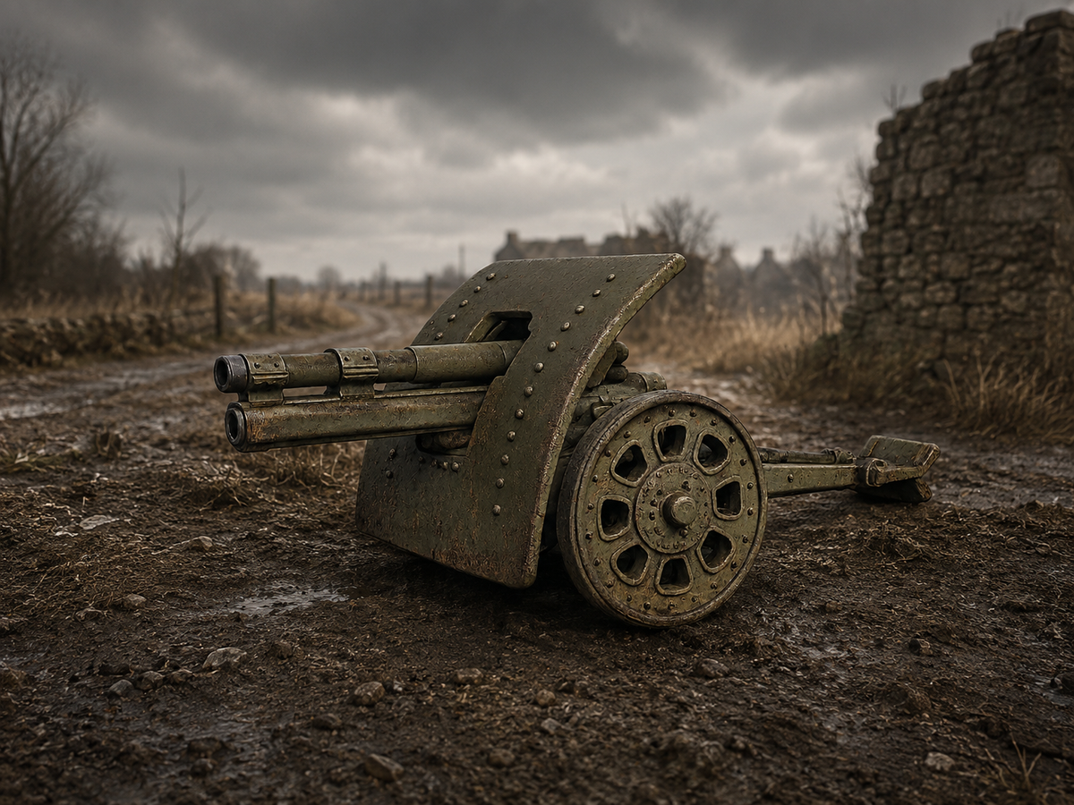 Bofors 105-mm-Haubitze Modell 1924 Gezogene Feldhaubitze