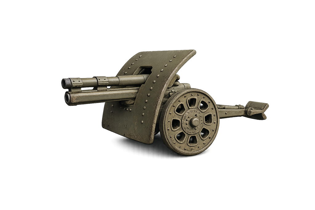 Bofors 105-mm-Haubitze Modell 1924 Gezogene Feldhaubitze