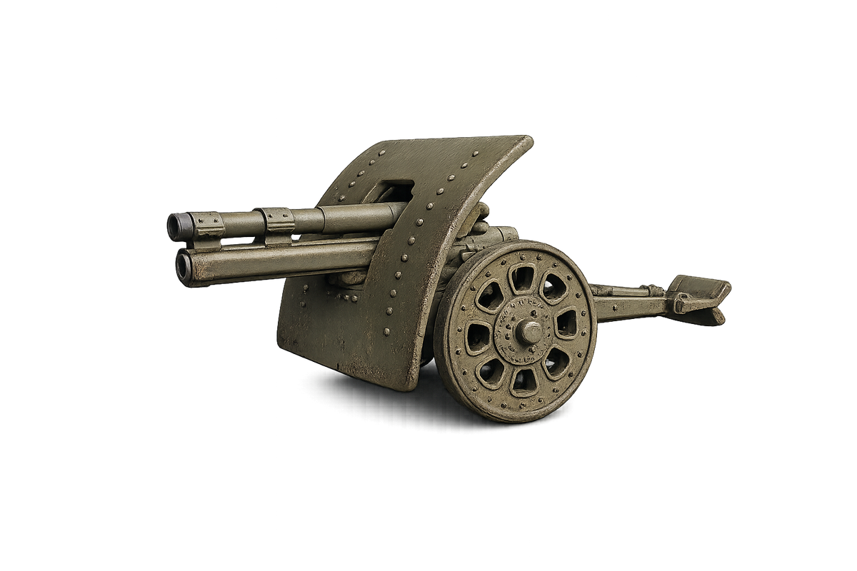Bofors 105-mm-Haubitze Modell 1924 Gezogene Feldhaubitze
