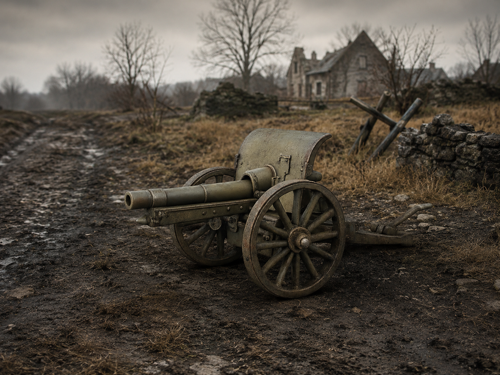 Krupp 75-mm-Feldkanone Modell 1903 Leichte gezogene Feldkanone