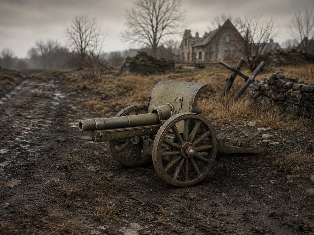 Krupp 75-mm-Feldkanone Modell 1903 Leichte gezogene Feldkanone