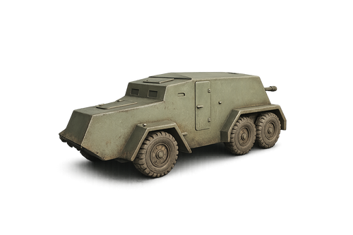ACS Thornycroft Amazon 6×4 S.P. 17-pdr AT Gepanzerte selbstfahrende Panzerabwehrkanone Transport-Modus