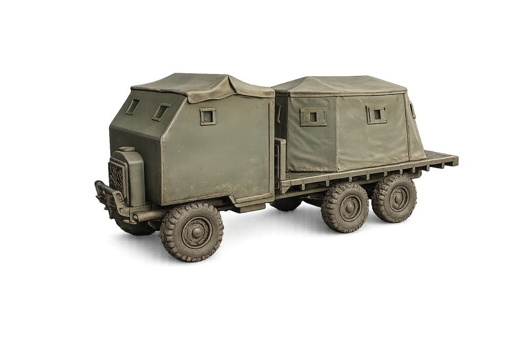 Type 2 Bison Mobile Pillbox Improvisierter gepanzerter Lastwagen und mobiler Bunker