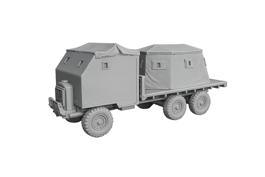 Type 2 Bison Mobile Pillbox Improvisierter gepanzerter Lastwagen und mobiler Bunker