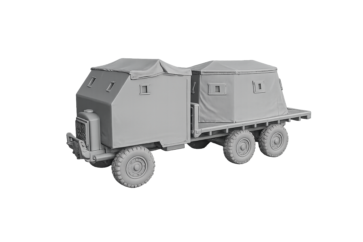 Type 2 Bison Mobile Pillbox Improvisierter gepanzerter Lastwagen und mobiler Bunker