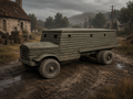 Type 3 Bison Mobile Pillbox Improvisierter gepanzerter Lastwagen und mobiler Bunker