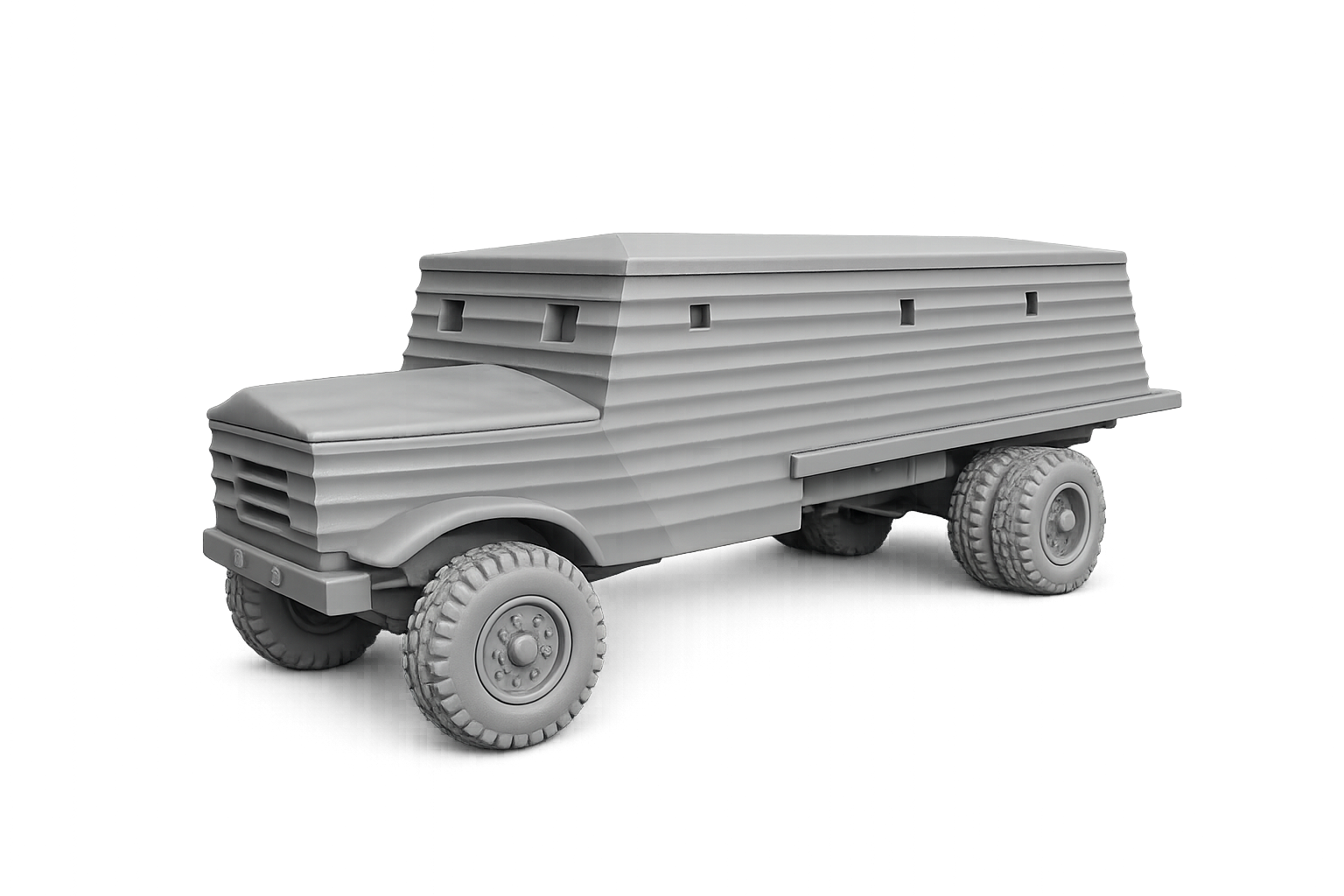 Type 3 Bison Mobile Pillbox Improvisierter gepanzerter Lastwagen und mobiler Bunker