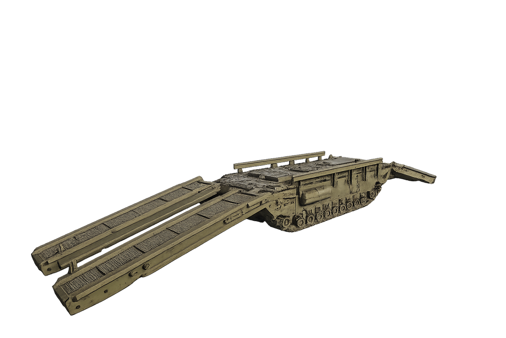 Churchill ARK Gepanzerter Rampenträger und Behelfsbrücke Aufgeklappte Einsatzstellung