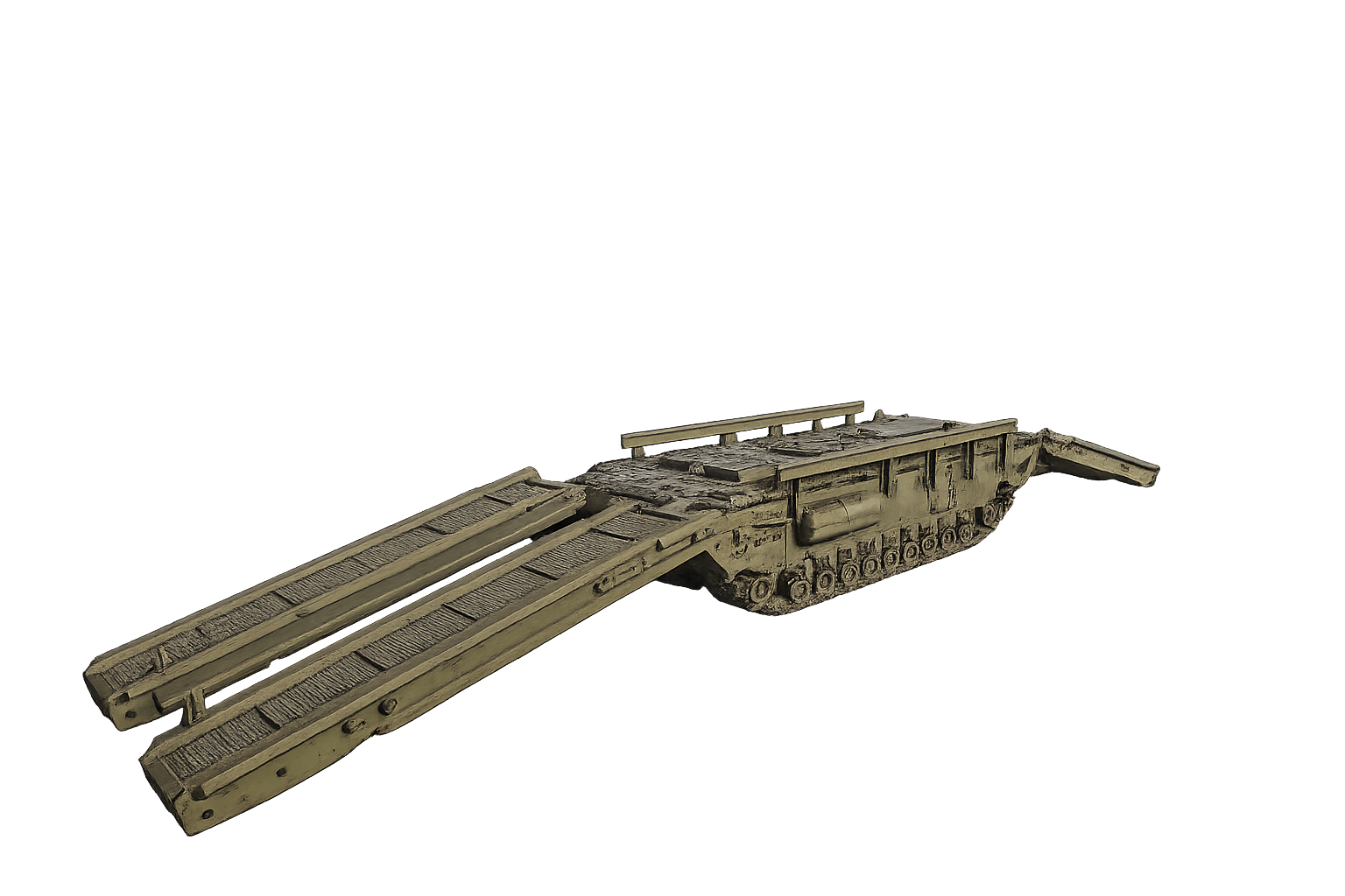 Churchill ARK Gepanzerter Rampenträger und Behelfsbrücke Aufgeklappte Einsatzstellung