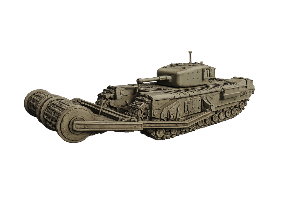 Churchill AVRE Mk. IV Bobbin Type B Gepanzerter Pionier- und Fahrbahnlegepanzer