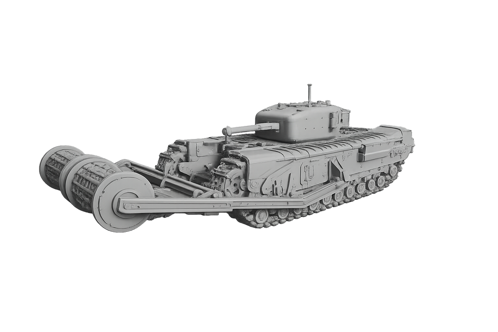 Churchill AVRE Mk. IV Bobbin Type B Gepanzerter Pionier- und Fahrbahnlegepanzer