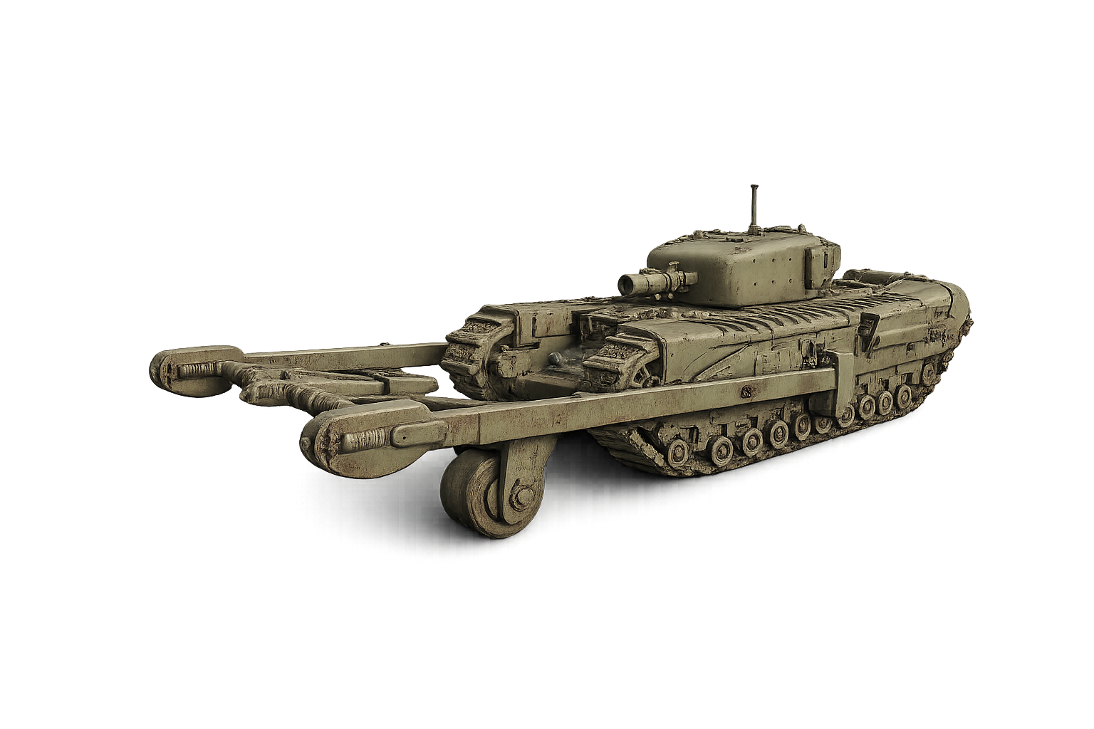 Churchill Mk. IV AVRE Gepanzerter Pionier- und Minenräumpanzer mit Minenroller