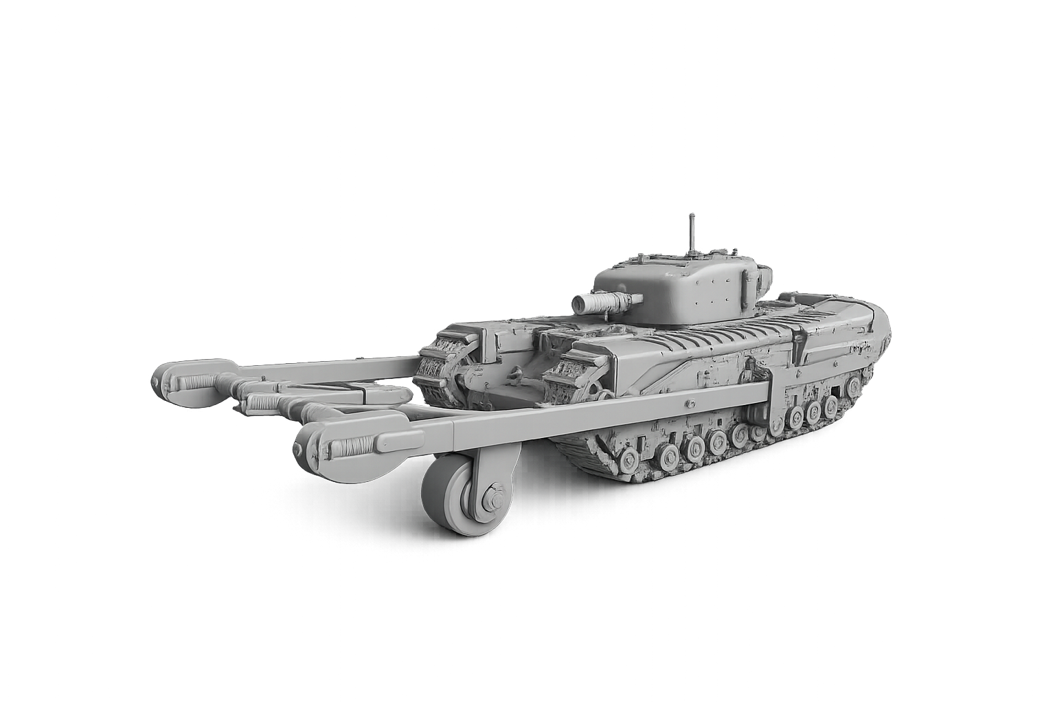 Churchill Mk. IV AVRE Gepanzerter Pionier- und Minenräumpanzer mit Minenroller