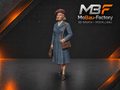 Dame mit Handtaschen - Winterszene der 1930er-Jahre