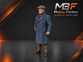Mann mit Schiebermütze - Winterszene der 1930er-Jahre