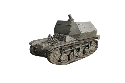8 cm schwere Granatwerfer 34 auf Panzerspähwagen AMR 35(f)